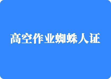 真人操逼免费看高空作业蜘蛛人证